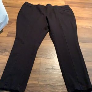 Ponte Black Pants Size 22